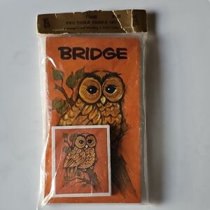 Vintage Owl Bridge Card Set